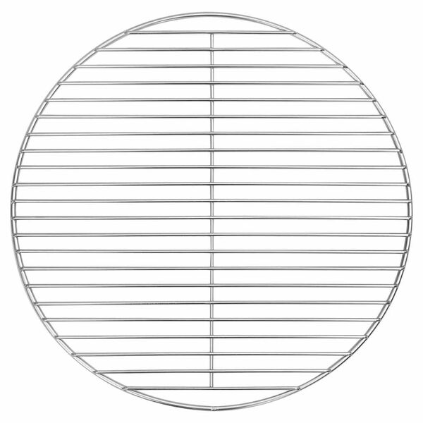 vidaXL Grilovací rošt Strieborná 43 x 43 cm Nerezová oceľ