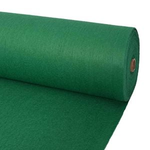 vidaXL Koberec Jednofarebn&yacute; Zelen&aacute; 1,2 x 12 m Polyester