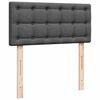 vidaXL Boxspring posteľ s matracom tmavosiv&aacute; 100x200 cm l&aacute;tka