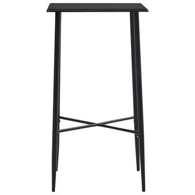 vidaXL Barový stôl čierny 60x60x111 cm MDF
