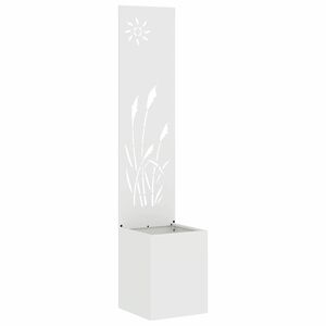 vidaXL Z&aacute;hradn&aacute; clona na s&uacute;kromie Rezac&iacute; Biela 32 x 150 cm