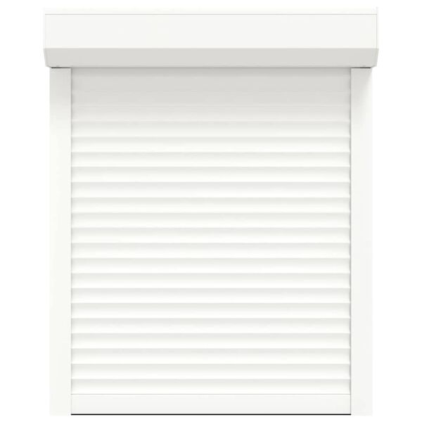 vidaXL Predokenná roleta, hliník 70x100 cm, biela