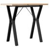vidaXL Jed&aacute;lensk&yacute; stol&iacute;k v tvare Y 80x50x75,5 cm borovica a oceľ