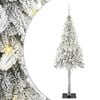 vidaXL Vianočn&yacute; stromček s 300 LED-i Biela 180 cm PE a oceľ
