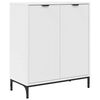 vidaXL Serv&iacute;rovacia skriňa Biela 69,5 x 33 x 82 cm Kompozitn&eacute; drevo