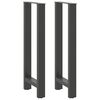 vidaXL Nohy barov&eacute;ho stola antracitov&eacute; 2 ks 40 x (100-101) cm oceľov&eacute;
