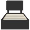vidaXL R&aacute;m postele so z&aacute;suvkou Čierna 100 x 200 cm Kompozitn&eacute; drevo