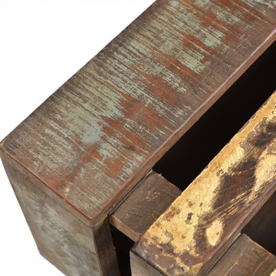 vidaXL Konferenčný stolík so 4 kolieskami, recyklované drevo