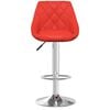 vidaXL Barové stoličky 2 ks červené umelá koža