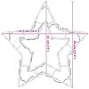 vidaXL Vianočné osvetlenie Star Silhouette 2 ks 50LED diód Teplá biela