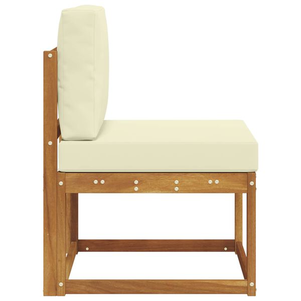 vidaXL Z&aacute;hradn&aacute; stredn&aacute; sedačka Pevn&eacute; ak&aacute;ciov&eacute; drevo