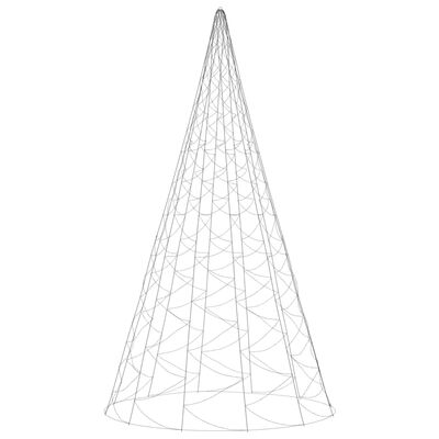 vidaXL Vianočný stromček na stožiari 3000 studených bielych LED 800 cm