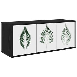 vidaXL N&aacute;stenn&yacute; TV kabinet HANAU 102 x 33 x 40 cm Čierny dub