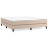 vidaXL Boxspring posteľ s matracom kapuč&iacute;nov&aacute; 160x200 cm umel&aacute; koža