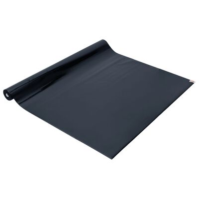 vidaXL Okenná fólia statická matná čierna 45x2000 cm PVC