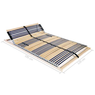 vidaXL Lamelový posteľný rošt so 42 lamelami a 7 zónami 120x200 cm