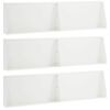 vidaXL Oporn&yacute; m&uacute;r 6 ks 80 x 12 x 50 cm Oceľ Biela