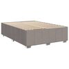 vidaXL Posteľn&yacute; r&aacute;m boxspring s matracom sivohned 160x200 cm l&aacute;tka
