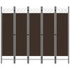 vidaXL Parav&aacute;n s 5 panelmi, hned&yacute; 200x180 cm