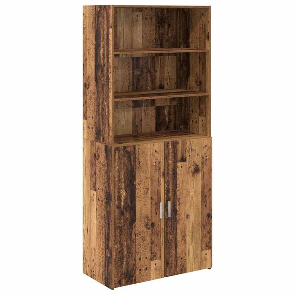 vidaXL Highboard Star&eacute; drevo 80 x 42,5 x 185 cm Kompozitn&eacute; drevo