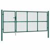vidaXL Pleten&aacute; z&aacute;hradn&aacute; br&aacute;na zelen&aacute; 350x125 cm pozinkovan&aacute; oceľ