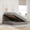 vidaXL Postel s úložným prostorem a LED svetlom Sivohnedá 140 x 190 cm