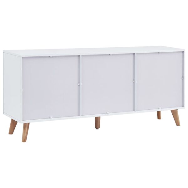vidaXL Komoda biela 160x40x70 cm MDF