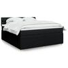 vidaXL Posteľn&yacute; r&aacute;m boxspring s matracom čierny 180x200 cm l&aacute;tka