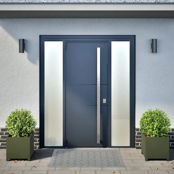 vidaXL Záhradné kvetináče 2 ks, olivovo zelené 40x40x40 cm, oceľ