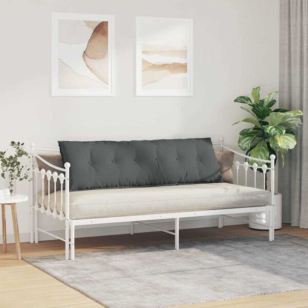 vidaXL Podu&scaron;ka na chrb&aacute;t Tmavo &scaron;ed&aacute; 160 x 19 x 50 cm l&aacute;tka