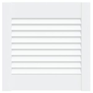 vidaXL Lamelov&eacute; dvierka na skrinku, biele 39,5x39,4 cm, borovica