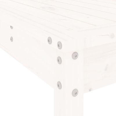 vidaXL 5-dielna záhradná barová súprava biela borovicový masív