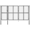 vidaXL Z&aacute;hradn&aacute; br&aacute;na z ocele 400x150 cm antracitov&aacute;