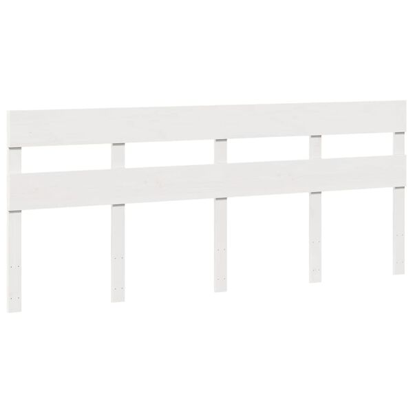 vidaXL Posteľ bez matraca biela 200x200 cm mas&iacute;vna borovica