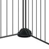 VidaXL 52-panelová klietka pre domáce zvieratá čierna 35x35 cm oceľ