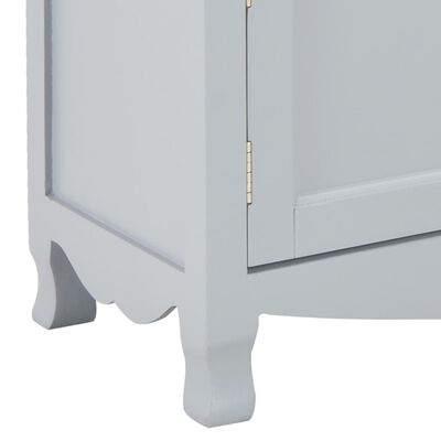 vidaXL TV stolík sivý 120x30x40 cm drevený