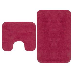 vidaXL Sada l&aacute;tkov&yacute;ch k&uacute;peľňov&yacute;ch podložiek 2 ks fuchsia