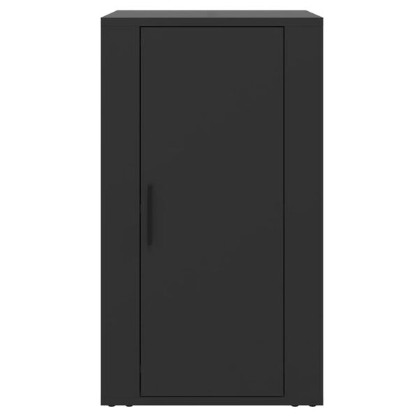 vidaXL Komoda čierna 40x33x70 cm spracovan&eacute; drevo