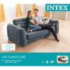 Intex Rozkladacie kreslo 203x231x66 cm tmavošedá