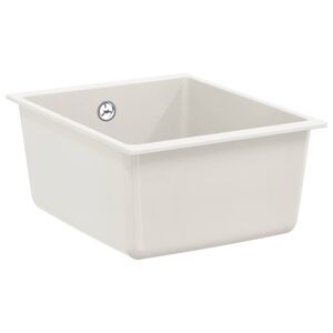 vidaXL Drez 80% Kv&aacute;rc a 20% Živica 370 x 460 mm Biela