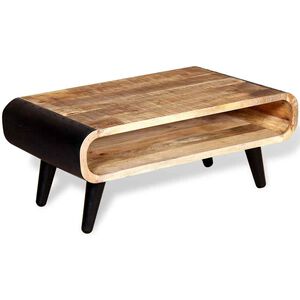 vidaXL Konferenčn&yacute; stol&iacute;k zo surov&eacute;ho mangov&eacute;ho dreva, 90x55x39 cm