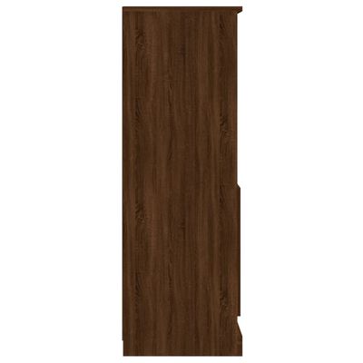 vidaXL Vysoká skrinka hnedý dub 60x35,5x103,5 cm kompozitné drevo