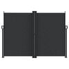 vidaXL Zaťahovacia bočná markíza, čierna 180x600 cm