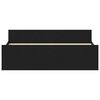 vidaXL Posteľný rám bez matraca čierny dub 160x200 cm kompozitné drevo
