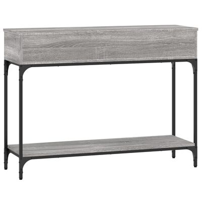 vidaXL Konzolový stolík sivý sonoma 100x30,5x75 cm kompozitné drevo