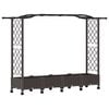 vidaXL Vyv&yacute;&scaron;en&yacute; z&aacute;hon s mriežkou a strechou Hned&aacute; 207 x 40 x 129 cm PP