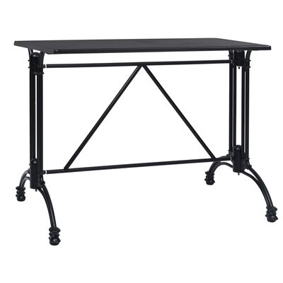 vidaXL Noha pre bistro stôl čierna 93x60x72 cm liaty hliník