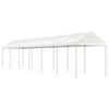 vidaXL Alt&aacute;nok so strechou, biely 13,38x2,28x2,69 m, polyetyl&eacute;n
