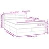 vidaXL Box Spring Posteľ s matracom Tmavomodr&aacute; 140x220 cm Zamat