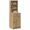 vidaXL Highboard Remeselný dub 40 x 40,5 x 135 cm Kompozitné drevo